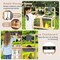 Outdoor Mud Kitchen Playset with Sink Observation Room and Garden Cups